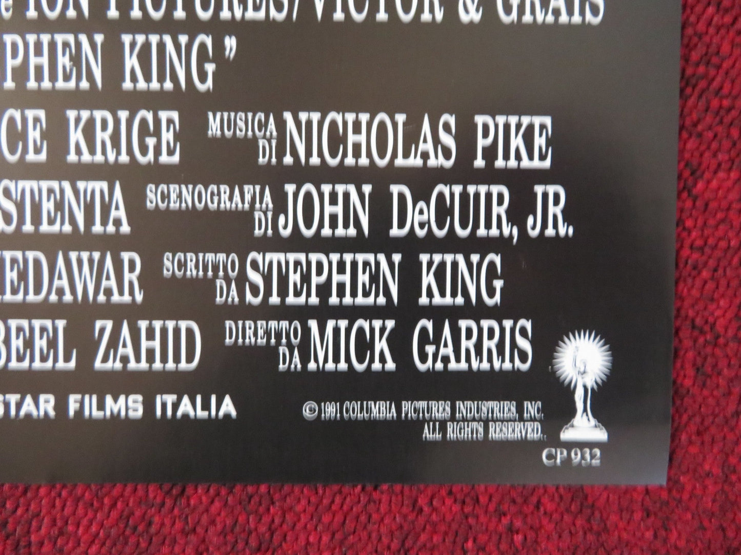 SLEEPWALKERS - E ITALIAN FOTOBUSTA POSTER STEPHEN KING BRIAN KRAUSE 1992 Rendezvous Cinema Movie posters