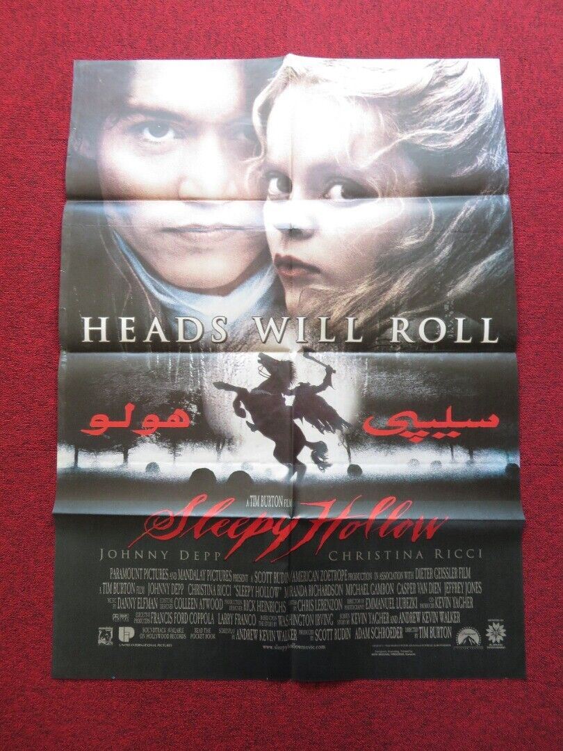 SLEEPY HOLLOW FOLDED TURKISH ONE SHEET POSTER TIM BURTON JOHNNY DEPP 1999 - Rendezvous Cinema