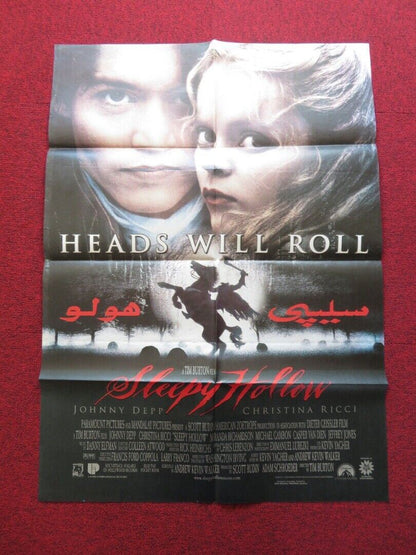 SLEEPY HOLLOW FOLDED TURKISH ONE SHEET POSTER TIM BURTON JOHNNY DEPP 1999 - Rendezvous Cinema