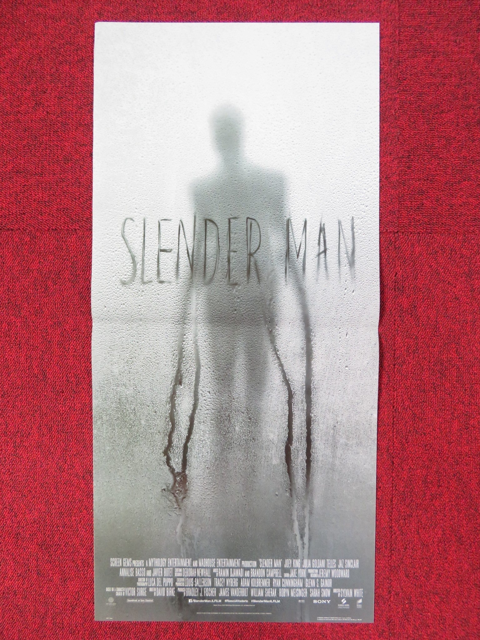 SLENDER MAN ITALIAN LOCANDINA POSTER JOEY KING JULIA GOLDANI TELLES 2018 Rendezvous Cinema Movie posters