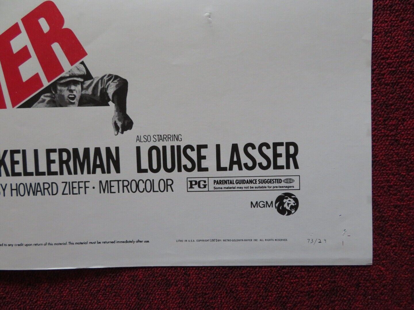 SLITHER FOLDED US ONE SHEET POSTER JAMES CAAN PETER BOYLE 1973 Movie posters