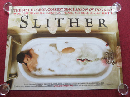 SLITHER UK QUAD (30"x 40") ROLLED POSTER DON THOMPSON NATHAN FILLION 2006 Rendezvous Cinema Movie posters