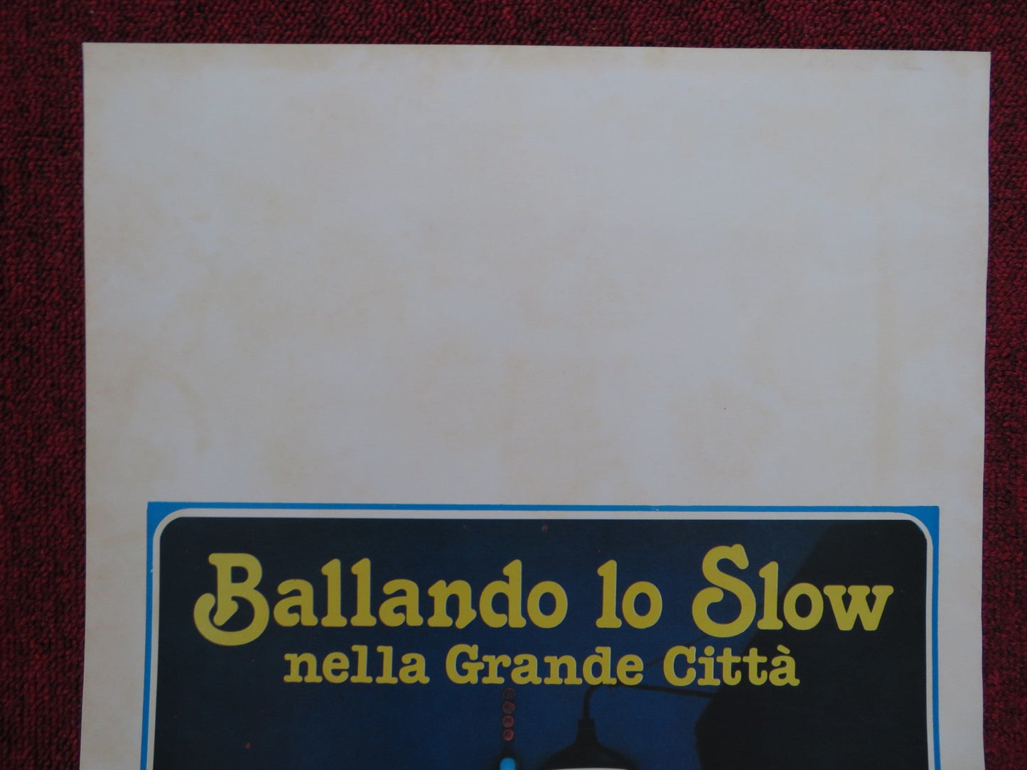 SLOW DANCING IN THE BIG CITY ITALIAN LOCANDINA POSTER P. SORVINO 1979 Rendezvous Cinema Movie posters