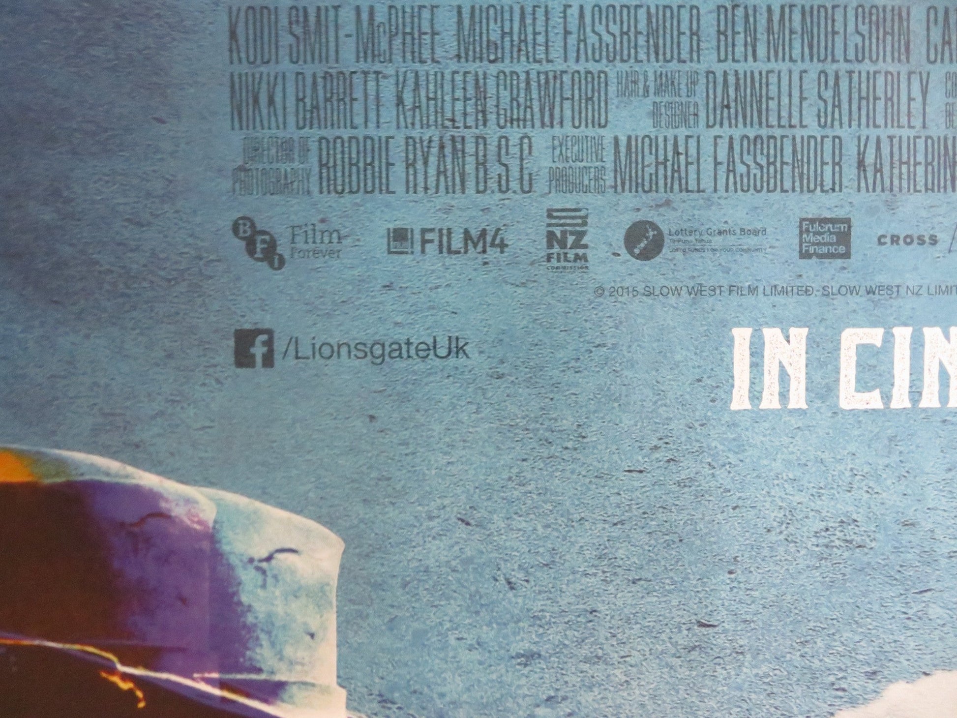 SLOW WEST UK QUAD (30"x 40") ROLLED POSTER KODI SMIT - MCPHEE CAREN PISTORIUS 2015 Rendezvous Cinema Movie posters