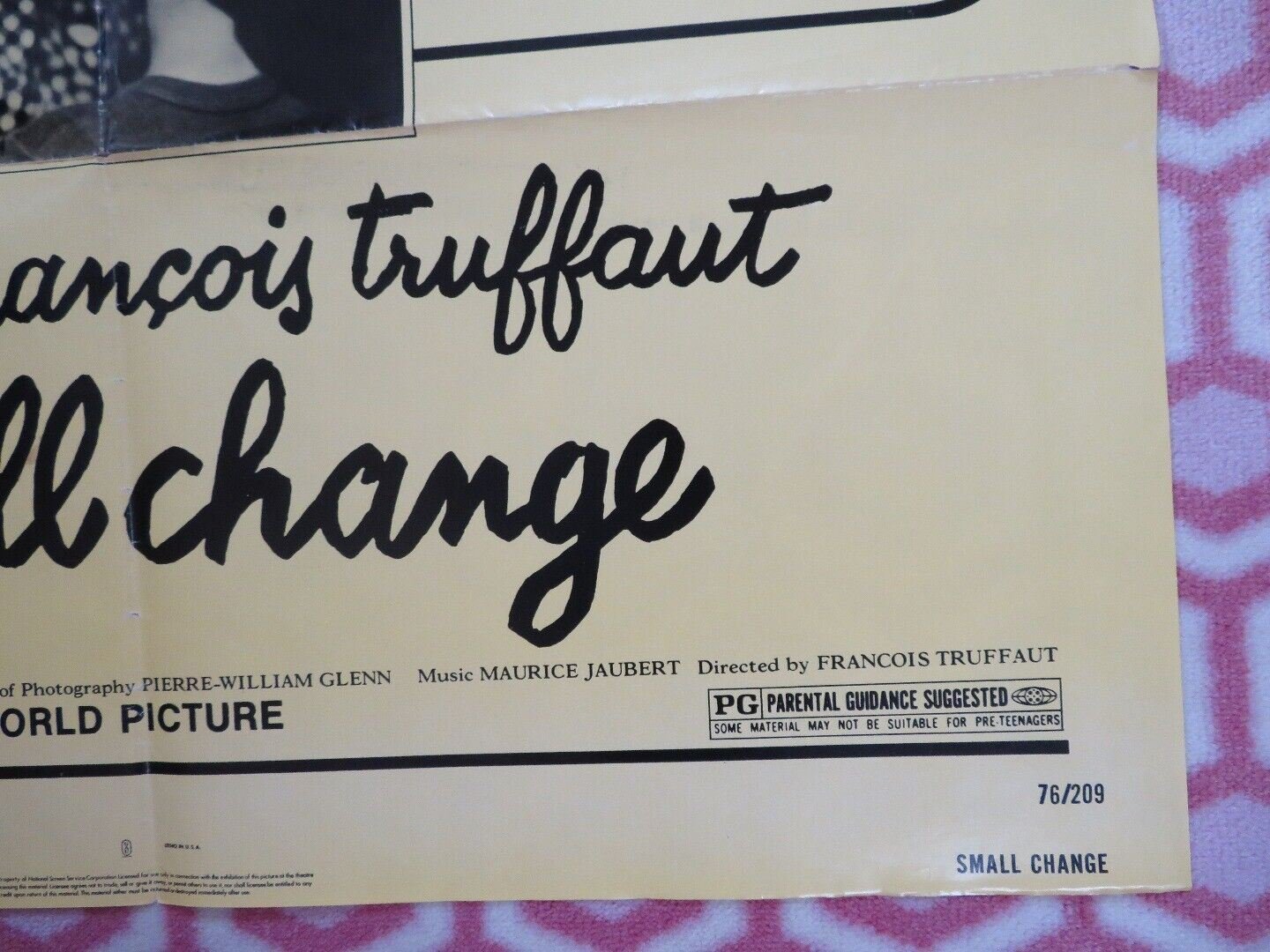 SMALL CHANGE FOLDED US ONE SHEET POSTER FRANCOIS TRUFFAUT 1976 Movie posters