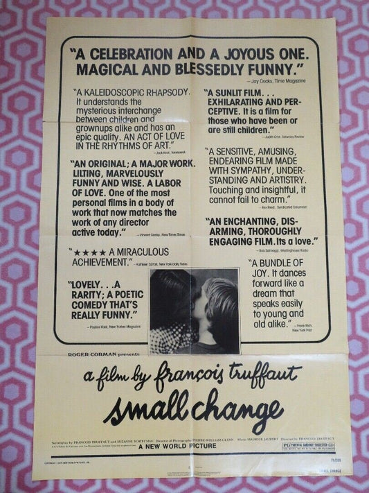 SMALL CHANGE FOLDED US ONE SHEET POSTER FRANCOIS TRUFFAUT 1976 Movie posters