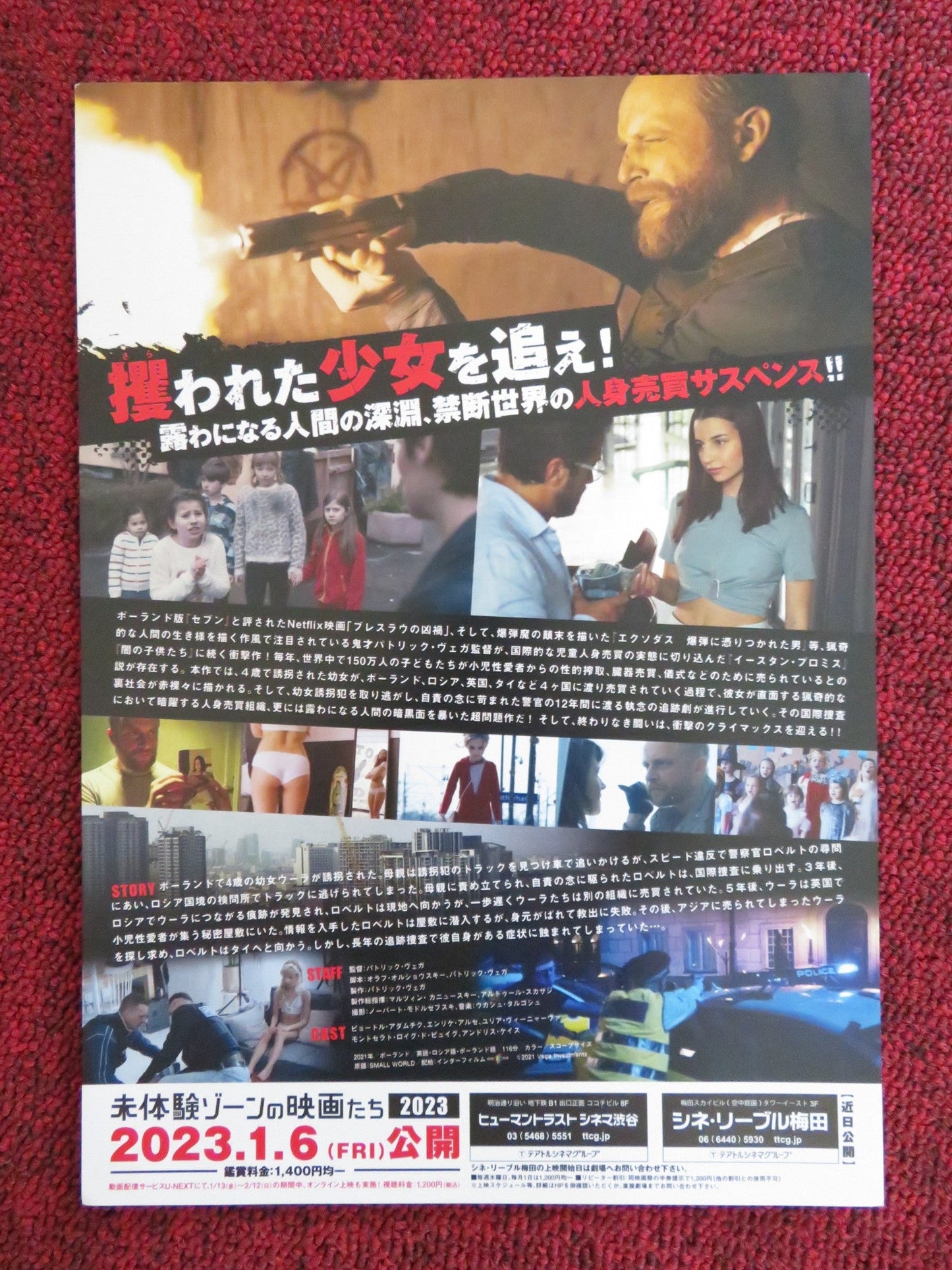 SMALL WORLD JAPANESE CHIRASHI (B5) POSTER PIOTR ADAMCZYK ENRIQUE ARCE 2021 Rendezvous Cinema Movie posters