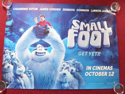 SMALLFOOT UK QUAD (30"x 40") ROLLED POSTER CHANNING TATUM JAMES CORDEN 2018 Rendezvous Cinema Movie posters