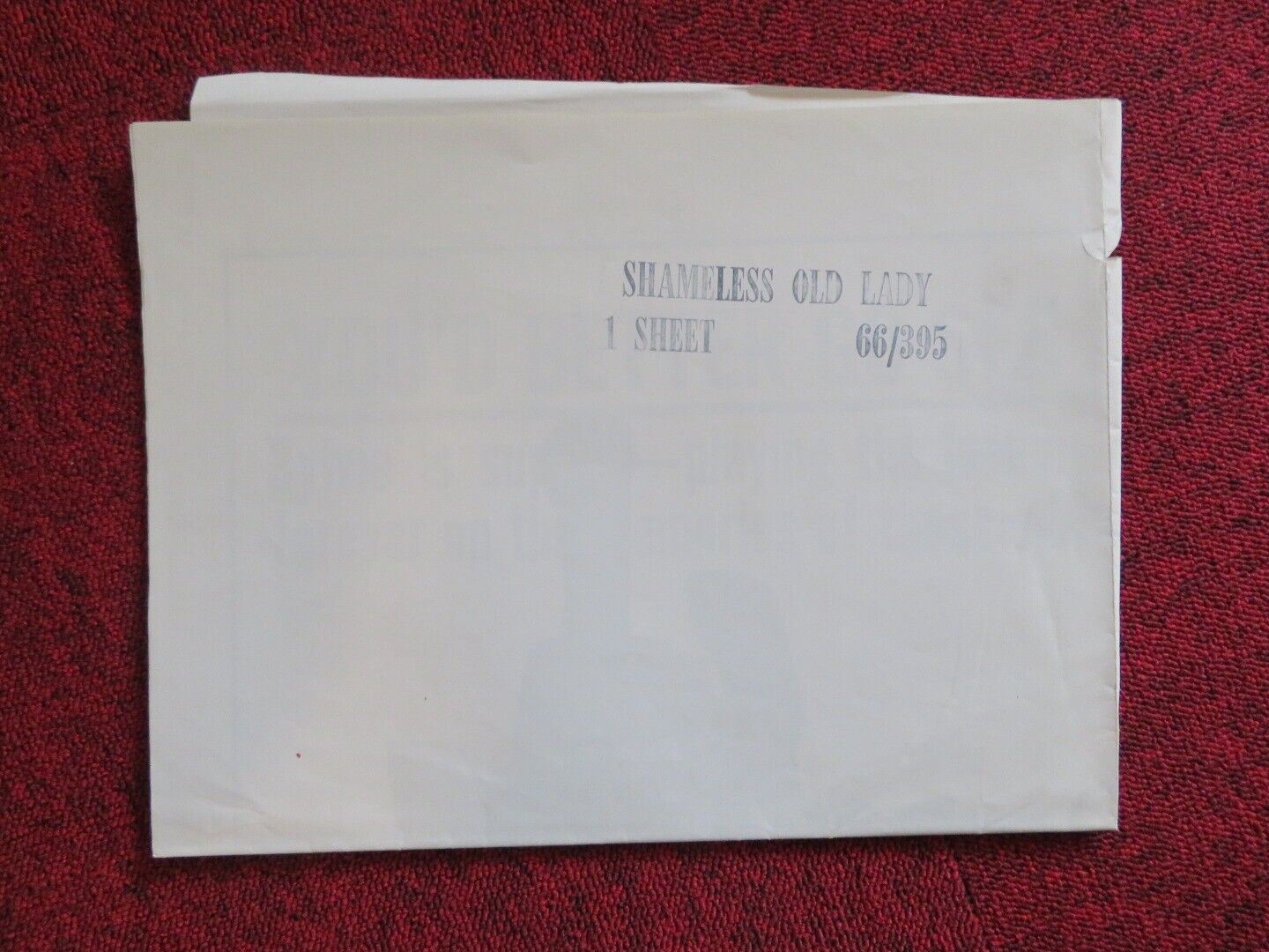 SMAMELESS OLD LADY / LA VIEILLE DAME INDIGNE FOLDED US ONE SHEET POSTER 1966 Movie posters