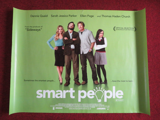 SMART PEOPLE UK QUAD (30"x 40") ROLLED POSTER DENNIS QUAID S. J. PARKER 2008 Rendezvous Cinema Movie posters
