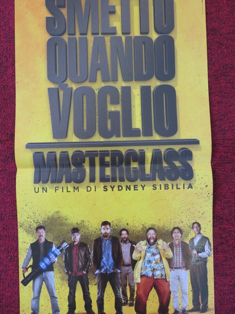 SMETTO QUANDO VOGLIO MASTERCLASS ITALIAN LOCANDINA (26.5"x12.5") POSTER 2017 Movie posters