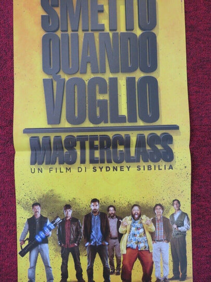 SMETTO QUANDO VOGLIO MASTERCLASS ITALIAN LOCANDINA (26.5"x12.5") POSTER 2017 Movie posters