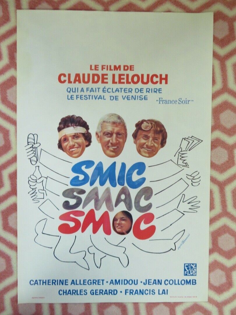 SMIC SMAC SMOC BELGIUM (21.5"x14.5") POSTER CATHERINE ALLEGRET 1971 Movie posters