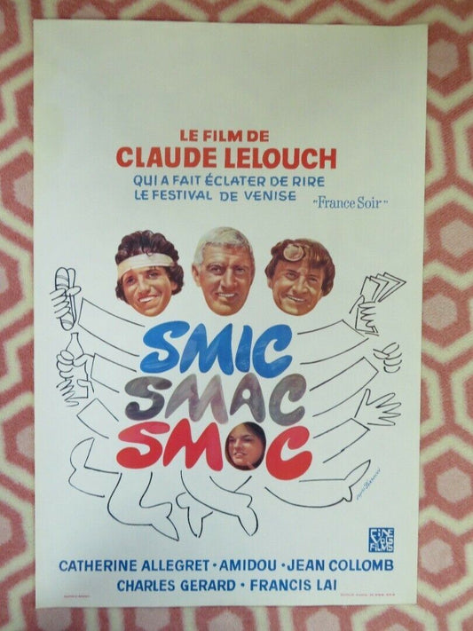 SMIC SMAC SMOC BELGIUM (21.5"x14.5") POSTER CATHERINE ALLEGRET 1971 Movie posters