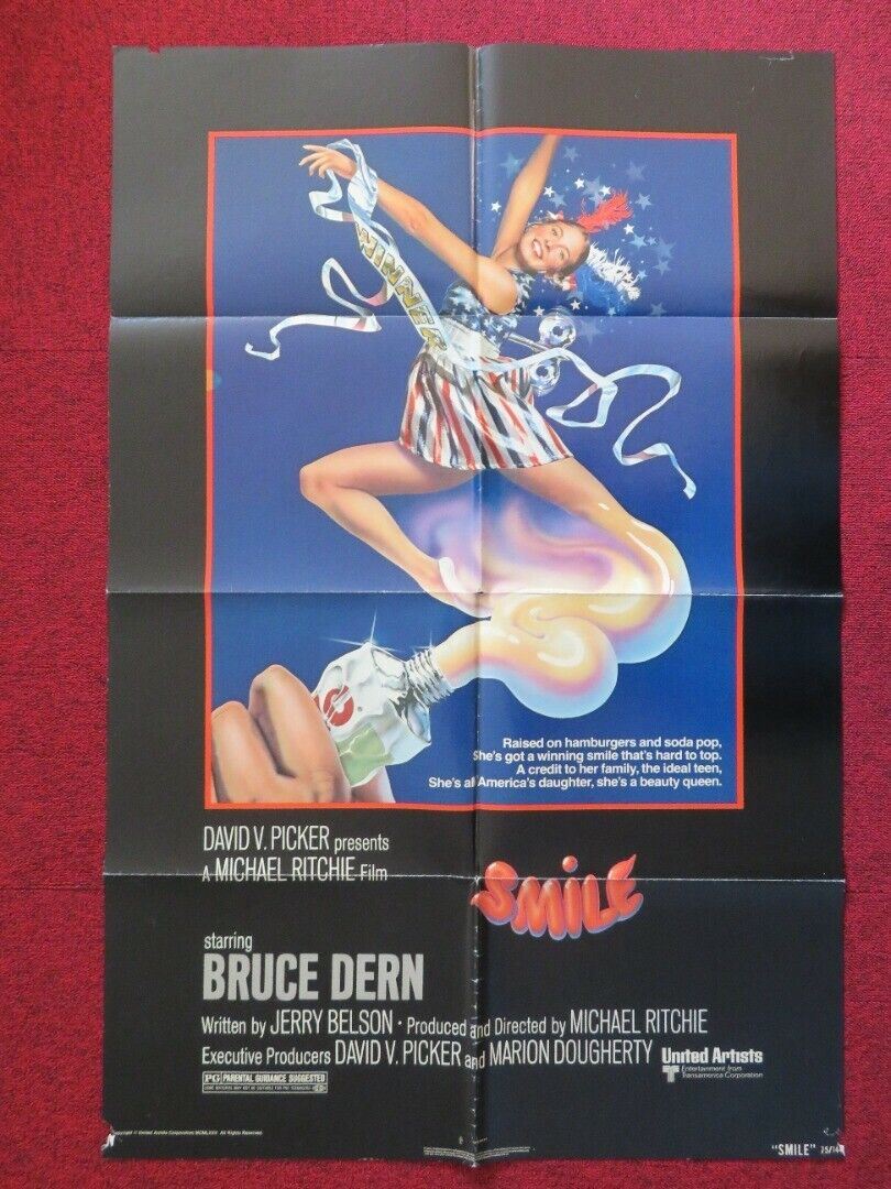 SMILE FOLDED US ONE SHEET POSTER BRUCE DERN BARBARA FELDON 1975 Movie posters