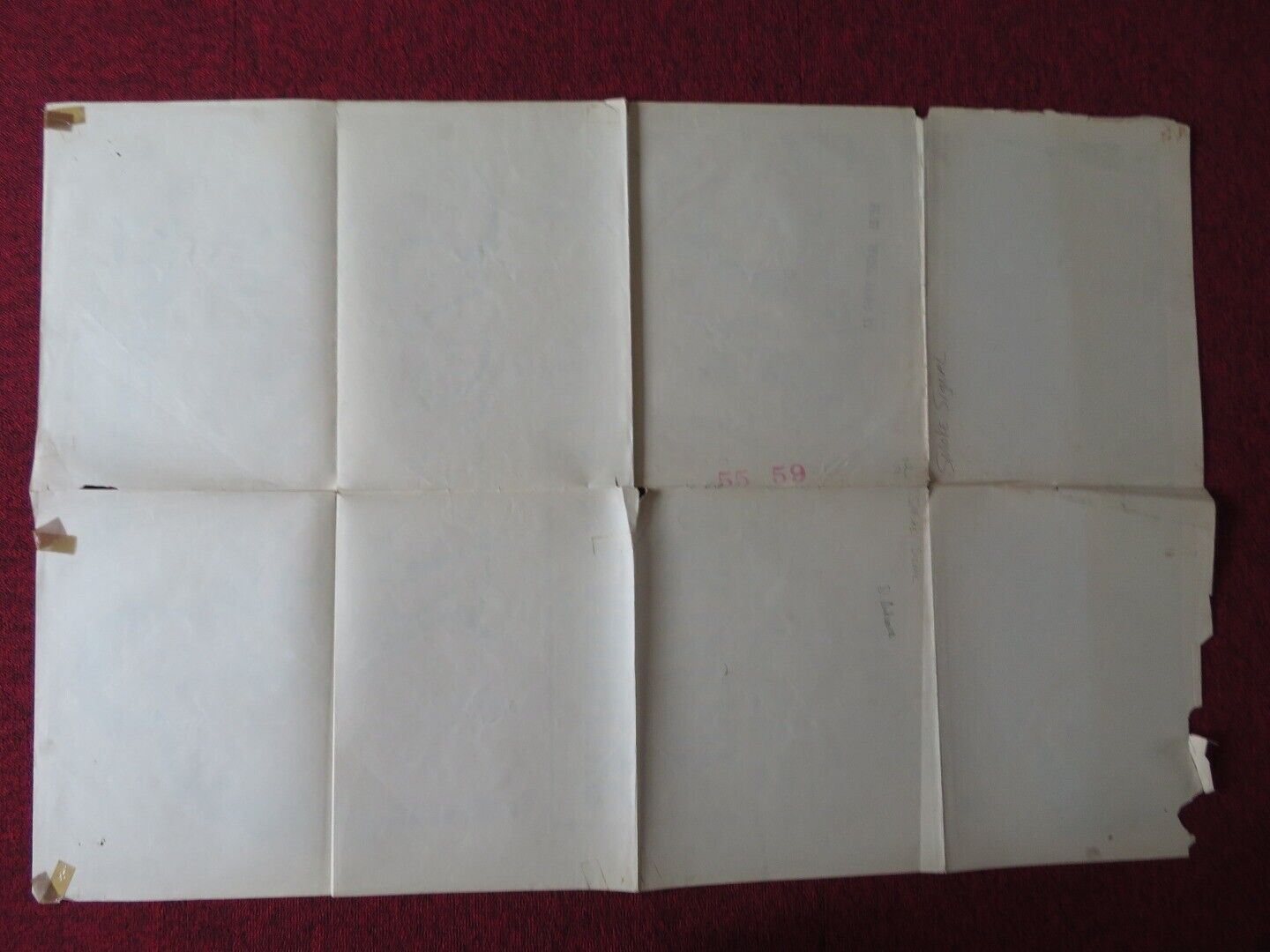 SMOKE SIGNAL FOLDED US ONE SHEET POSTER DANA ANDREWS PIPER LAURIE 1955 Movie posters