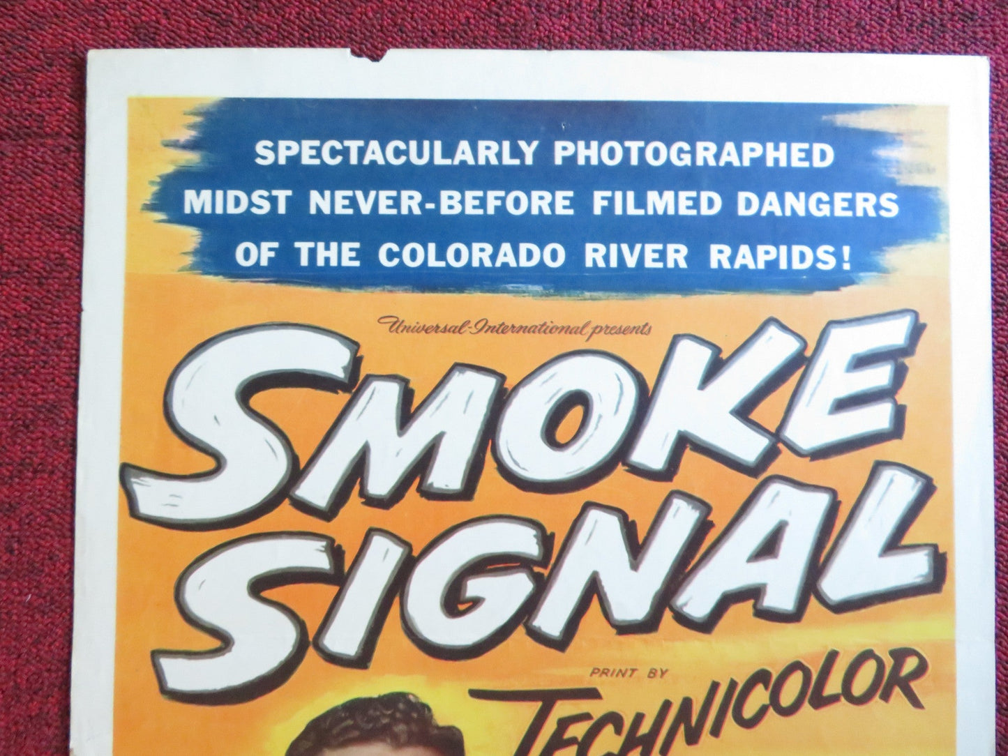 SMOKE SIGNAL US INSERT (14"x 36") POSTER DANA ANDREWS PIPER LAURIE 1955 Rendezvous Cinema Movie posters
