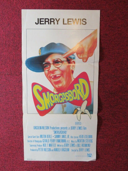 SMORGASBOARD / CRACKING UP FOLDED AUSTRALIAN DAYBILL POSTER Jerry Lewis 1983 Movie posters