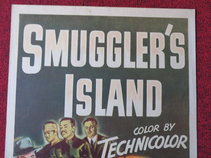SMUGGLER'S ISLAND US INSERT (14"x 36") POSTER JEFF CHANDLER 1951 Movie posters
