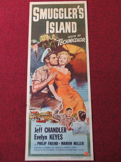 SMUGGLER'S ISLAND US INSERT (14"x 36") POSTER JEFF CHANDLER 1951 Movie posters