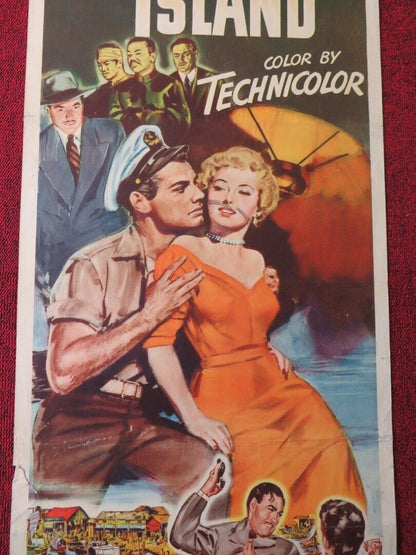 SMUGGLER'S ISLAND US INSERT (14"x 36") POSTER JEFF CHANDLER 1951 Movie posters