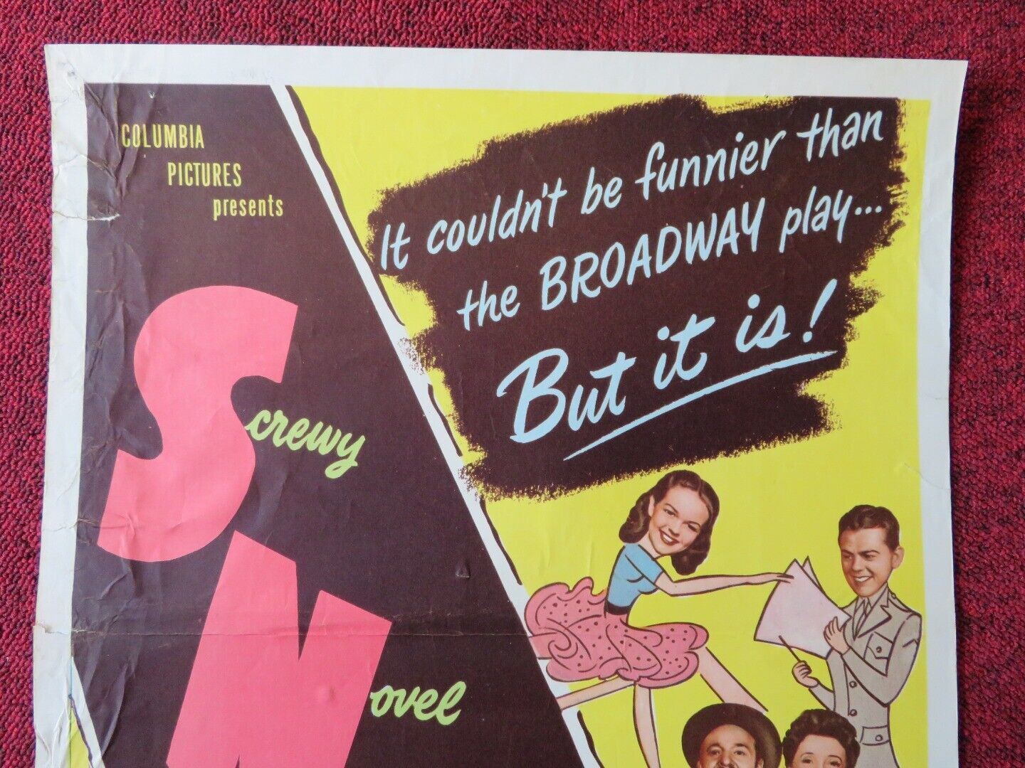 SNAFU US INSERT (14"x 36") POSTER FRANK ROBERT BENCHLEY VERA VAGUE 1945 Movie posters