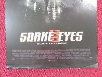 SNAKE EYES ITALIAN LOCANDINA POSTER HENRY GOLDING ANDREW KOJI 2021 Rendezvous Cinema Movie posters