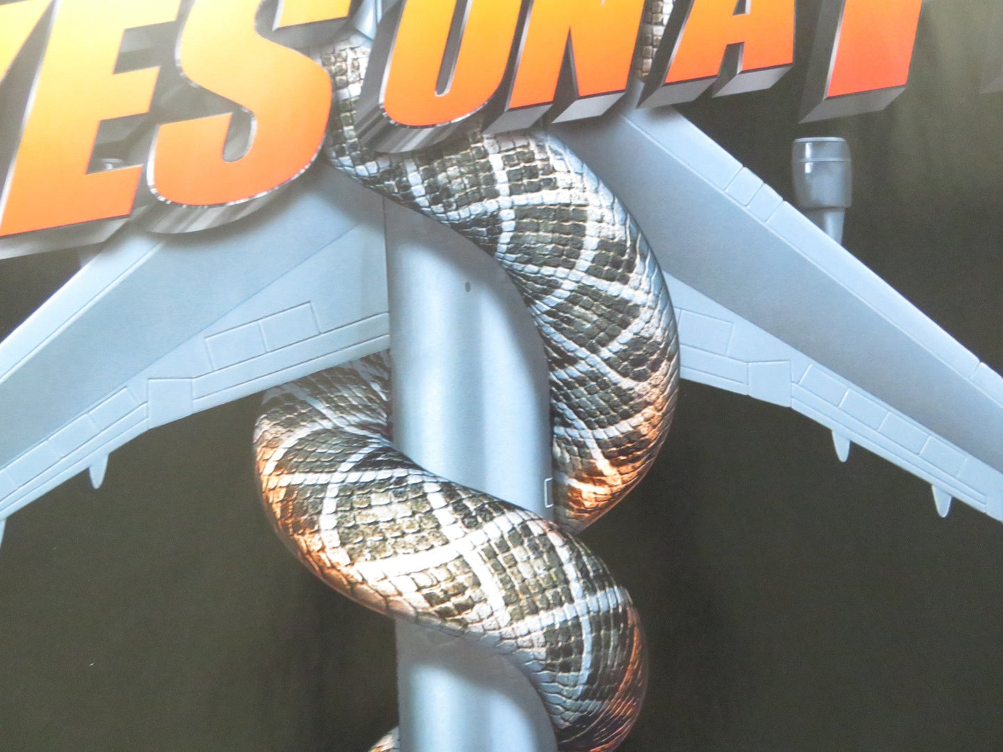 SNAKES ON A PLANE UK QUAD (30"x 40") ROLLED POSTER SAMUEL L. JACKSON 2006 Rendezvous Cinema Movie posters