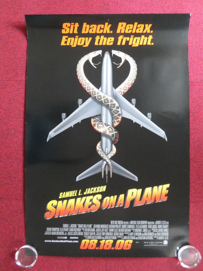 SNAKES ON A PLANE US ONE SHEET ROLLED POSTER SAMUEL L. JACKSON J. MARGULIES 2006 Rendezvous Cinema Movie posters