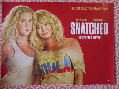 SNATCHED QUAD (30"x 40") ROLLED POSTER GOLDIE HAWN AMY SCHUMER 2017 Movie posters