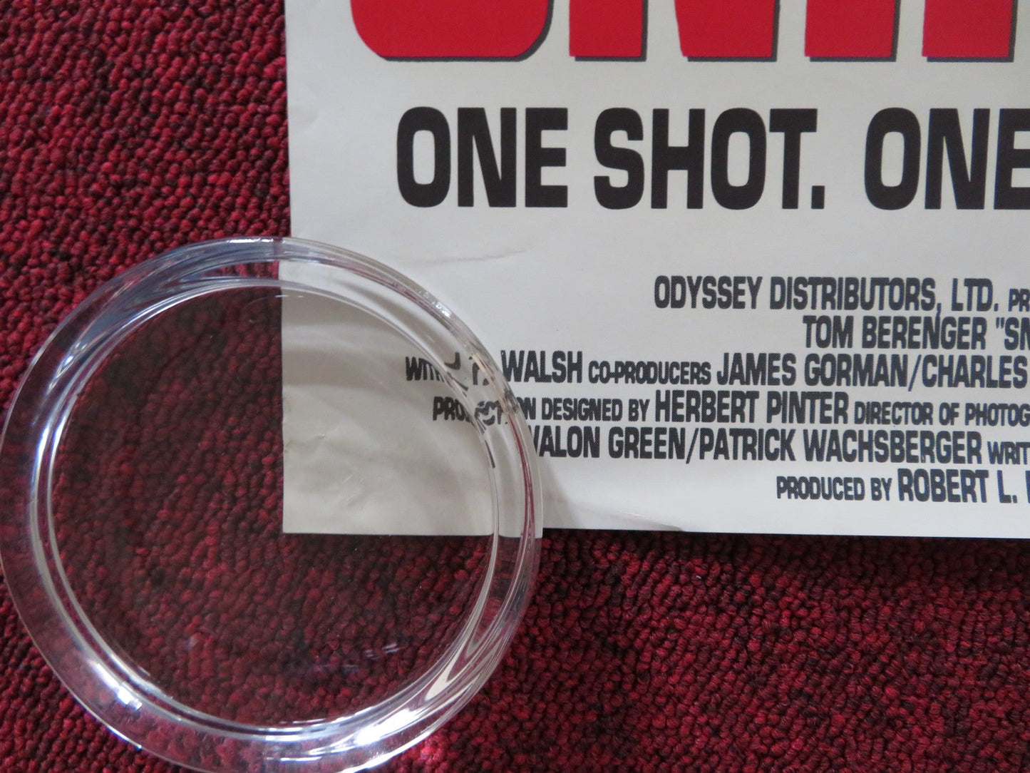 SNIPER VHS VIDEO POSTER ROLLED TOM BERENGER BILLY ZANE 1993 Rendezvous Cinema Movie posters