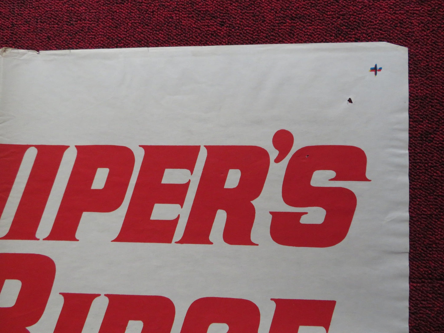 SNIPER'S RIDGE FOLDED US ONE SHEET POSTER JACK GING STANLEY CLEMENTS 1961 Rendezvous Cinema Movie posters