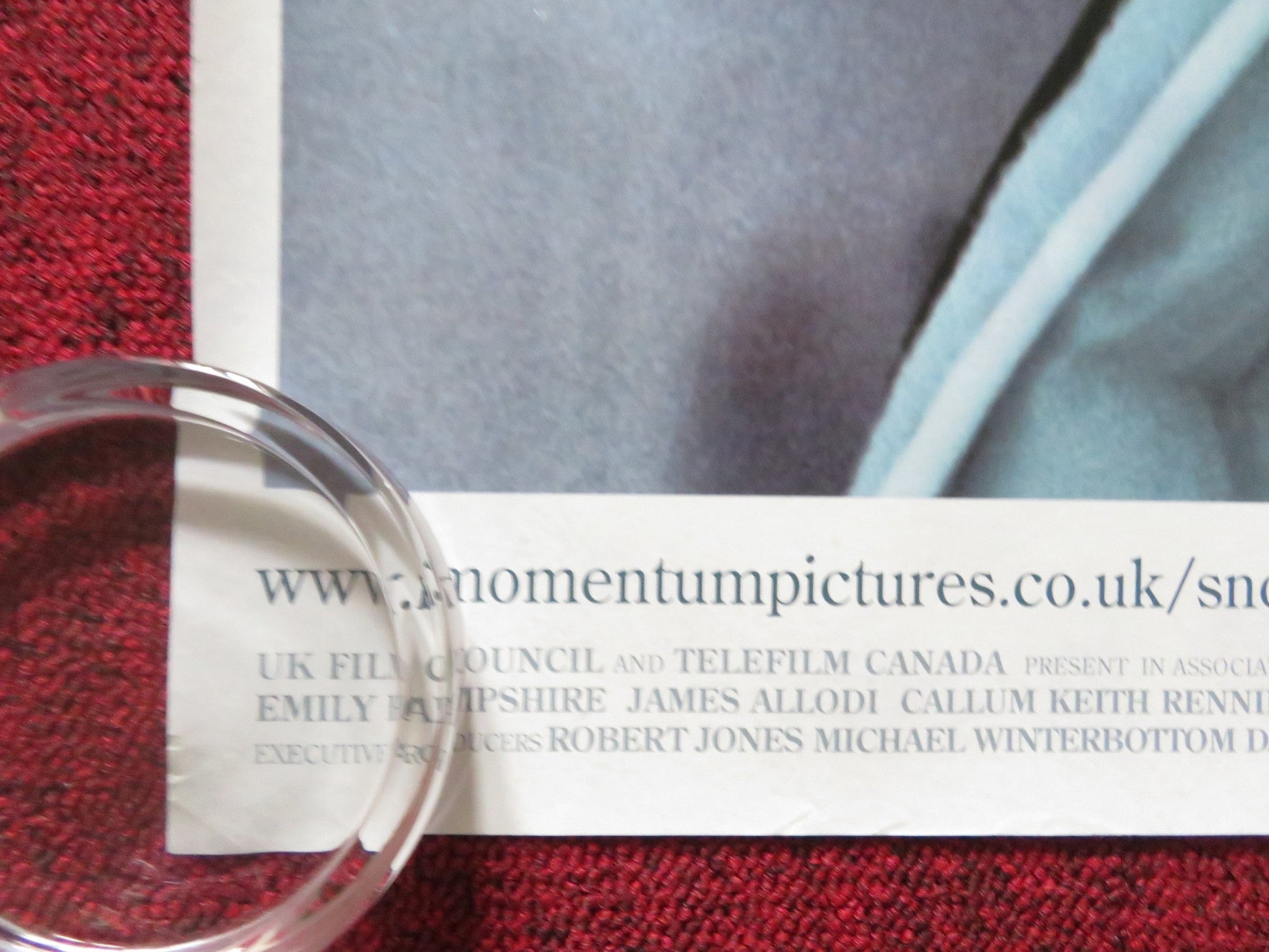 SNOW CAKE UK QUAD (30"x 40") ROLLED POSTER ALAN RICKMAN EMILY HAMPSHIRE 2006 Rendezvous Cinema Movie posters