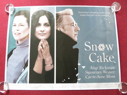 SNOW CAKE UK QUAD (30"x 40") ROLLED POSTER ALAN RICKMAN EMILY HAMPSHIRE 2006 Rendezvous Cinema Movie posters