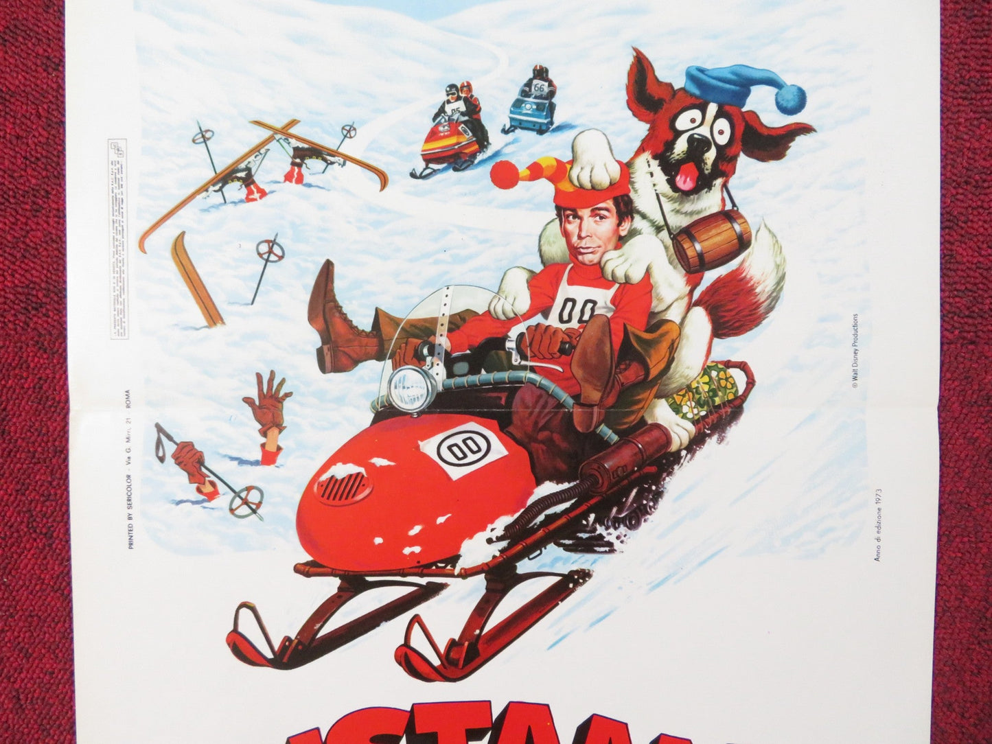 SNOWBALL EXPRESS ITALIAN LOCANDINA POSTER DISNEY DEAN JONES 1972 Rendezvous Cinema Movie posters