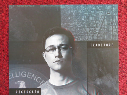 SNOWDEN ITALIAN LOCANDINA POSTER JOSEPH GORDON - LEVITT SHAILENE WOODLEY 2016 Rendezvous Cinema Movie posters