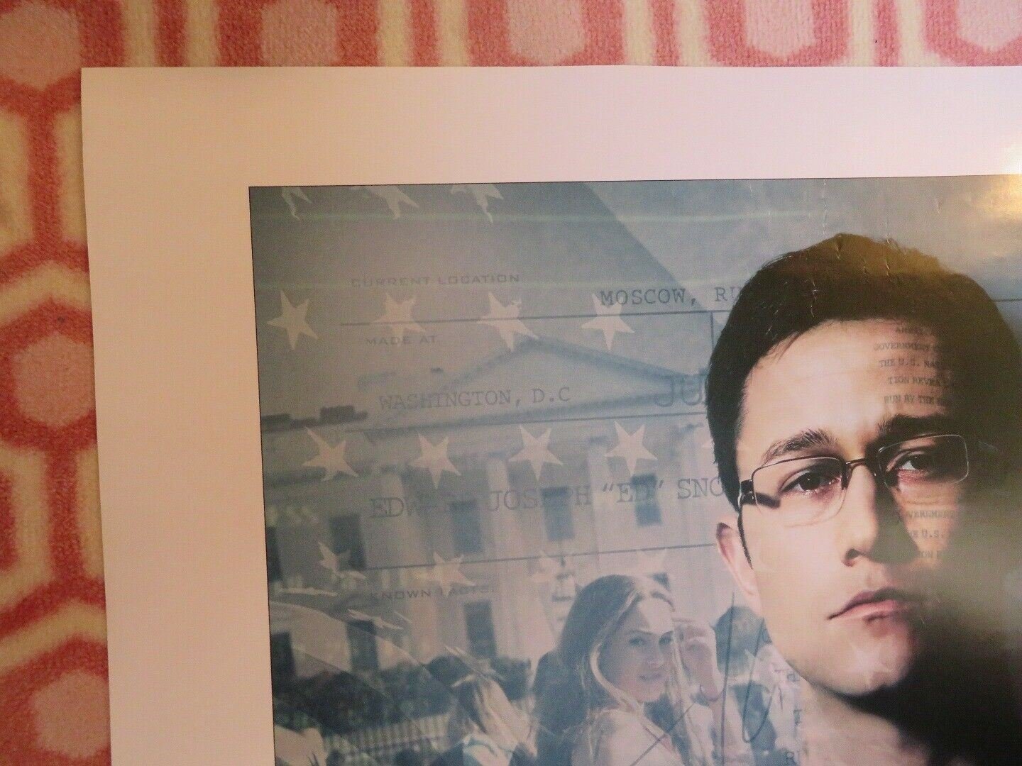 SNOWDEN US ONE SHEET ROLLED POSTER JOSEPH GORDON-LEVITT 2016 - Rendezvous Cinema