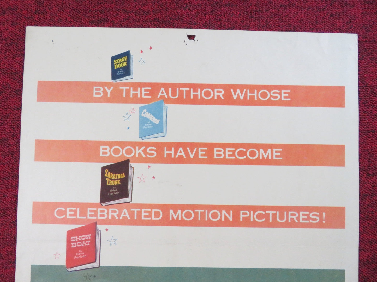 SO BIG US INSERT (14"x 36") POSTER JANE WYMAN STERLIN HAYDEN 1953 Rendezvous Cinema Movie posters