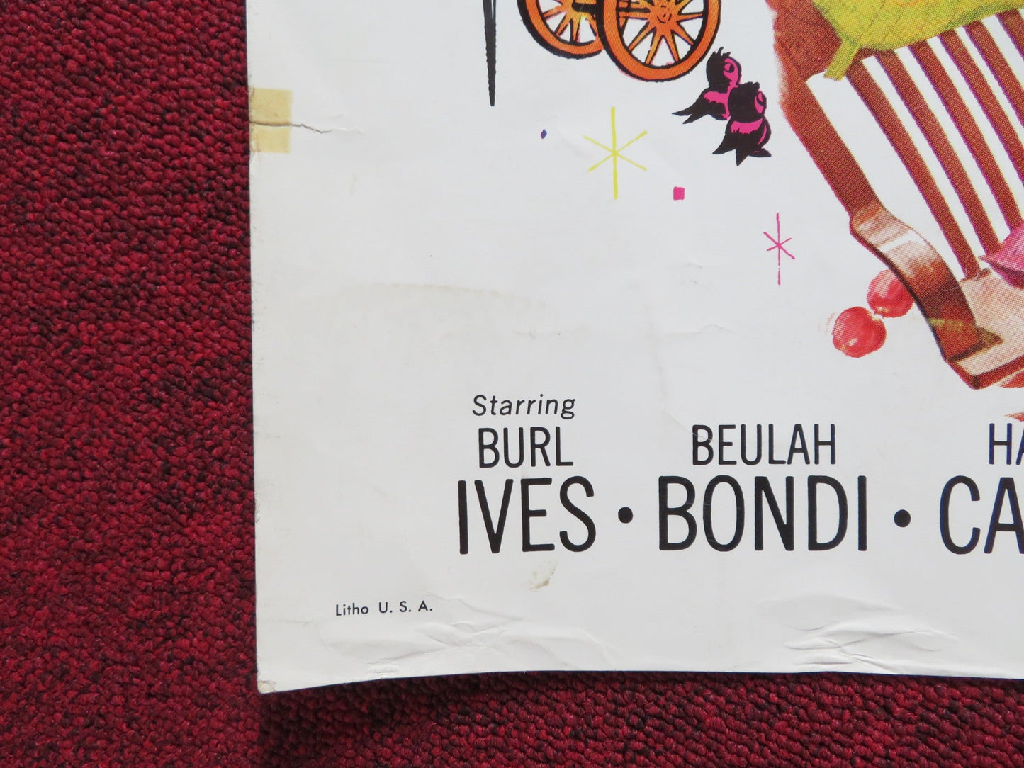 SO DEAR TO MY HEART US HALF SHEET (22"x 28") POSTER DISNEY BURL IVES BONDI 1964 Rendezvous Cinema Movie posters