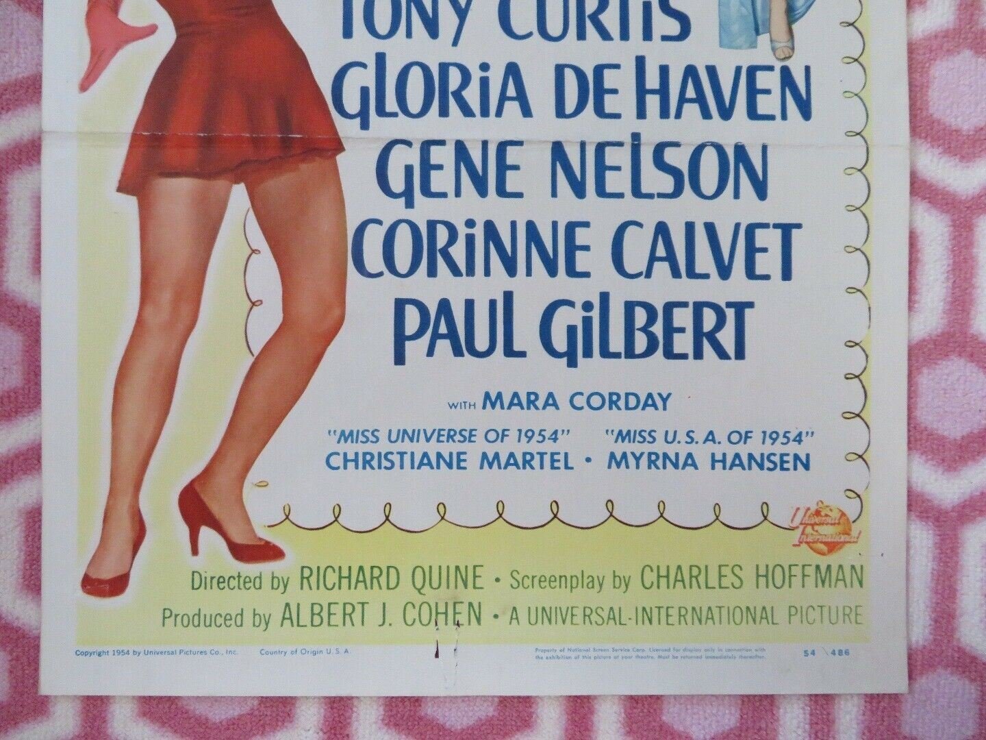 SO THIS IS PARIS US INSERT (14"x 36") POSTER GENE NELSON TONY CURTIS 1954 - Rendezvous Cinema