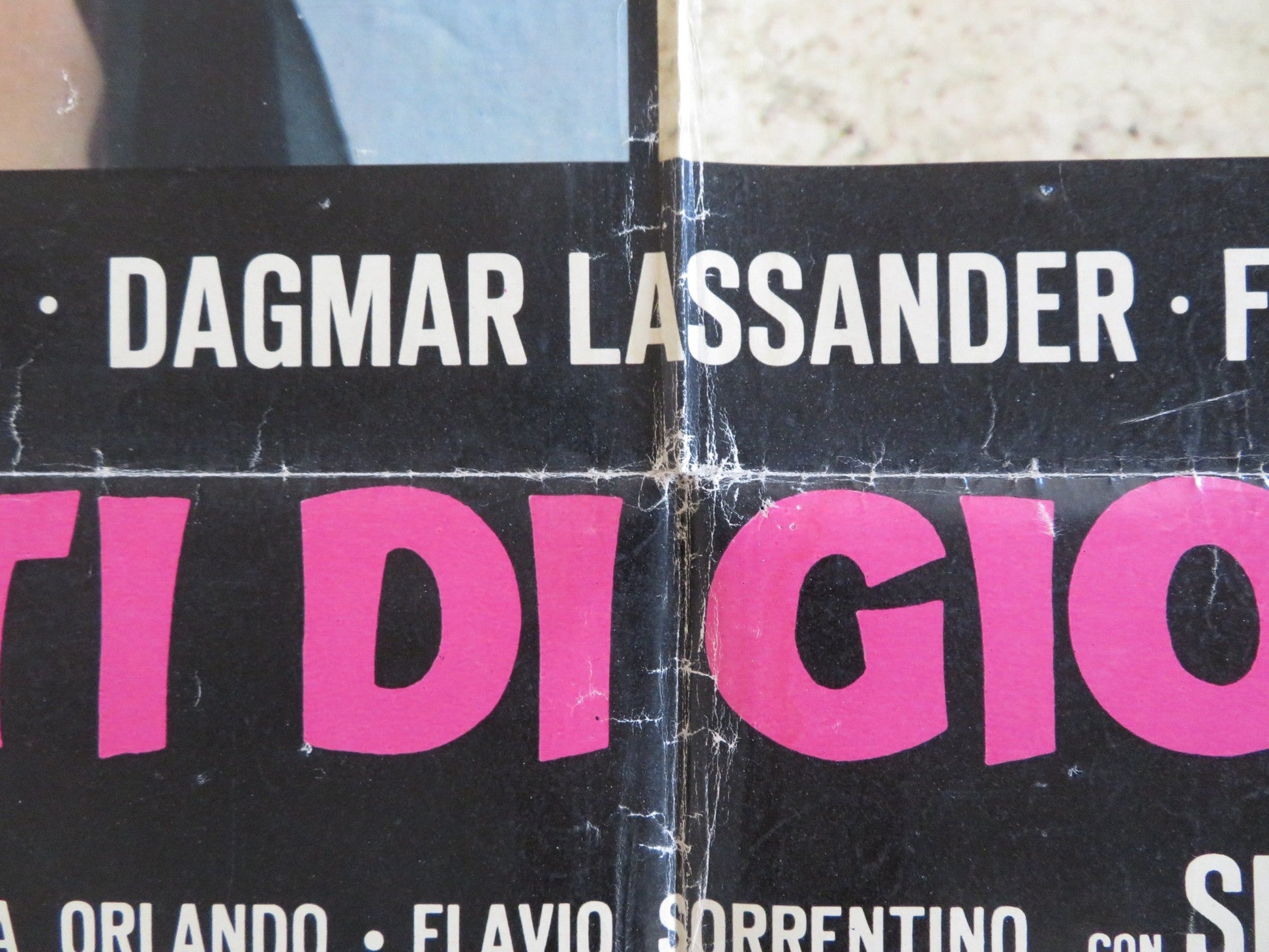 SO YOUNG, SO LOVELY, SO VICIOUS.... ITALIAN FOGLIO POSTER GLORIA DAGMAR 1975 Rendezvous Cinema Movie posters