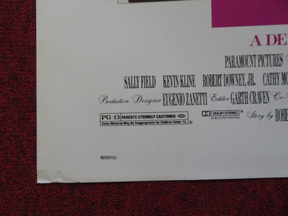 SOAPDISH FOLDED US ONE SHEET POSTER ROBERT DOWNEY JR. WHOOPI GOLDBERG 1991 Movie posters