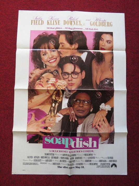 SOAPDISH FOLDED US ONE SHEET POSTER ROBERT DOWNEY JR. WHOOPI GOLDBERG 1991 Movie posters