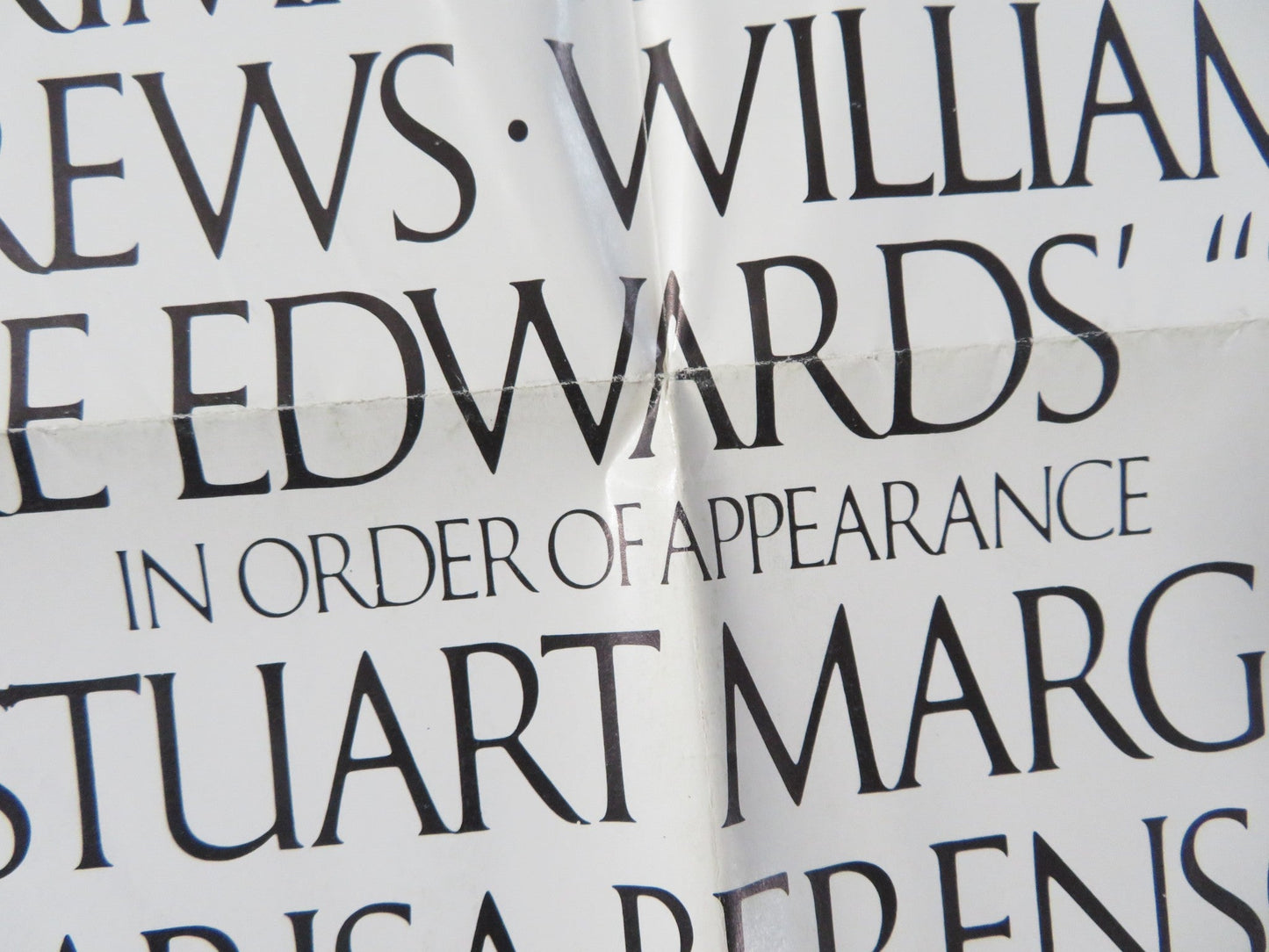 S.O.B FOLDED US ONE SHEET POSTER JULIE ANDREWS WILLIAM HOLDEN 1981 Rendezvous Cinema Movie posters