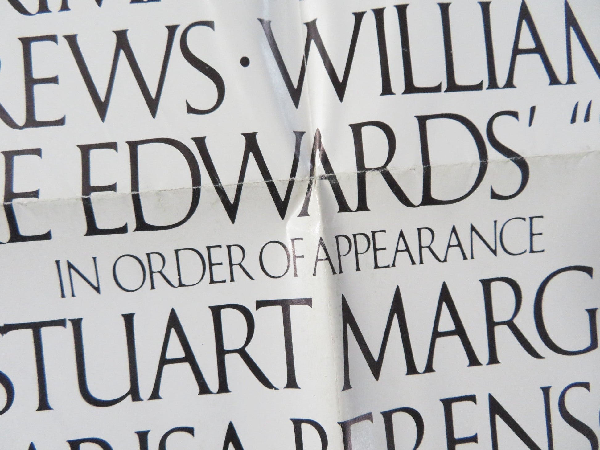 S.O.B FOLDED US ONE SHEET POSTER JULIE ANDREWS WILLIAM HOLDEN 1981 Rendezvous Cinema Movie posters