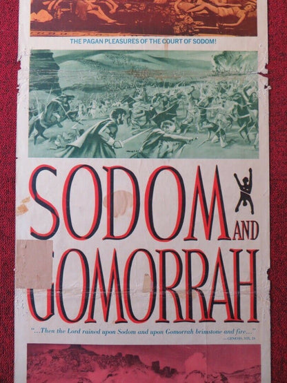 SODOM AND GOMORRAH US INSERT (14"x 36") POSTER STEWART GRANGER PIER ANGELI 1963 Movie posters