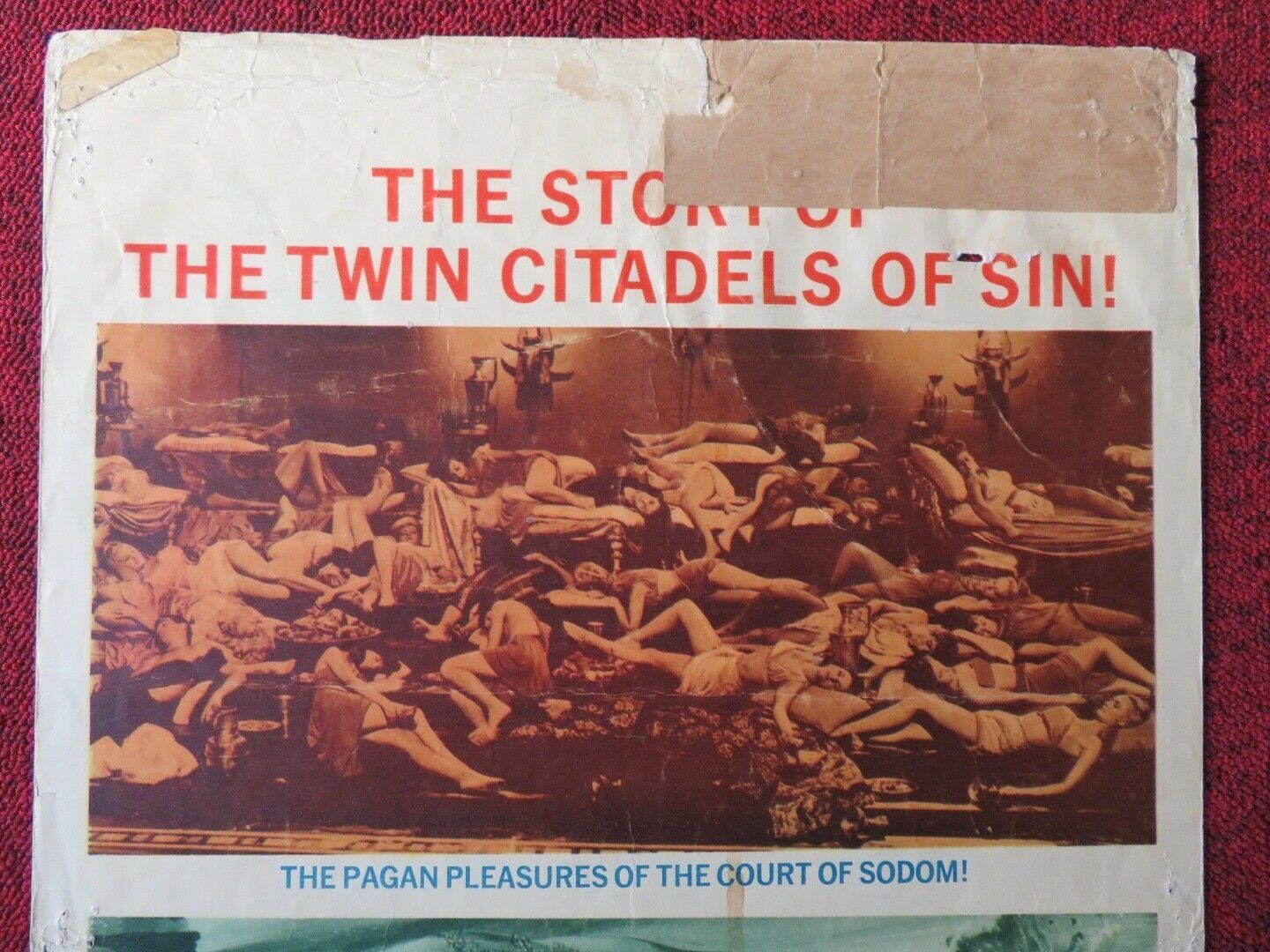 SODOM AND GOMORRAH US INSERT (14"x 36") POSTER STEWART GRANGER PIER ANGELI 1963 Movie posters