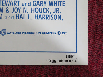 SOGGY BOTTOM U.S.A - STYLE B FOLDED US ONE SHEET POSTER BEN JOHNSON 1981 Rendezvous Cinema Movie posters