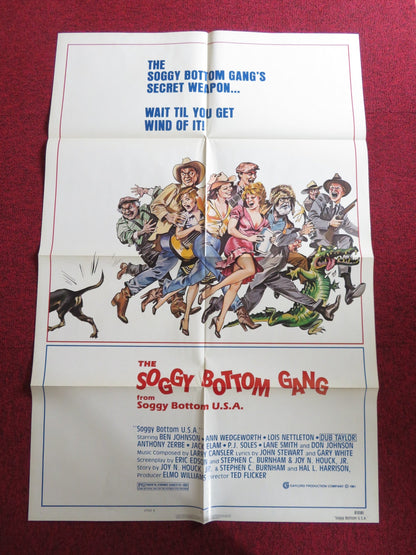 SOGGY BOTTOM U.S.A - STYLE B FOLDED US ONE SHEET POSTER BEN JOHNSON 1981 Rendezvous Cinema Movie posters