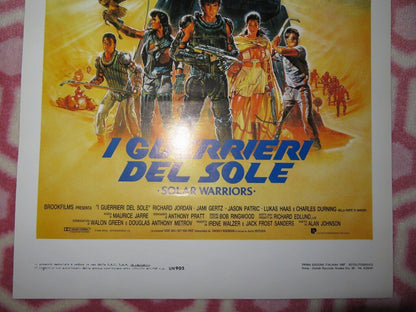 SOLAR WARRIORS/ Solarbabies ITALIAN LOCANDINA (27.5"x13") POSTER R JORDAN 1987 - Rendezvous Cinema